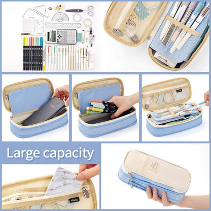 Pen Bag Big Capacity Pencil Pen Case Office College School Large Storage High Bag Pouch Holder Box Organizer,Pencil Case Pencil Pouch Handheld Pen Bag Cosmetic Portable Gift for Teens Girls Student