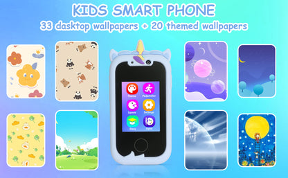 Daxiongmao Smart Phone for Kids & 3 -7 Year Old Boys Toys Unicorns Gifts Touchscreen Learning Toy Birthday Gifts