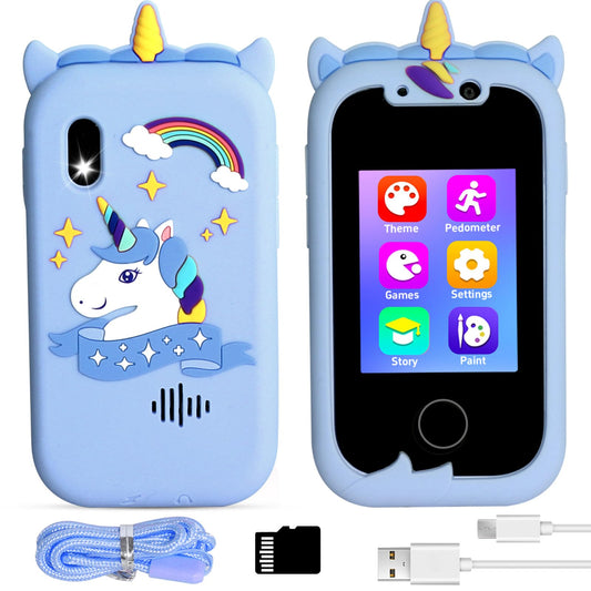 Daxiongmao Smart Phone for Kids & 3 -7 Year Old Boys Toys Unicorns Gifts Touchscreen Learning Toy Birthday Gifts