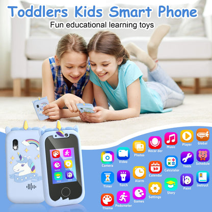 Daxiongmao Smart Phone for Kids & 3 -7 Year Old Boys Toys Unicorns Gifts Touchscreen Learning Toy Birthday Gifts