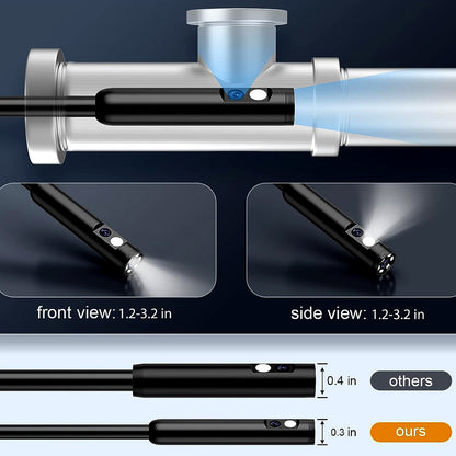 Daxiongmao Borescope, 4.3" Endoscope Camera with Light, IP67 Waterproof Endoscope, 1080 HD Camera,16.5ft